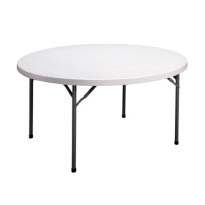 Round White Plastic Folding Table