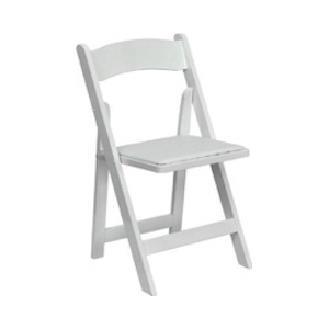 White Resin Folding Chairs