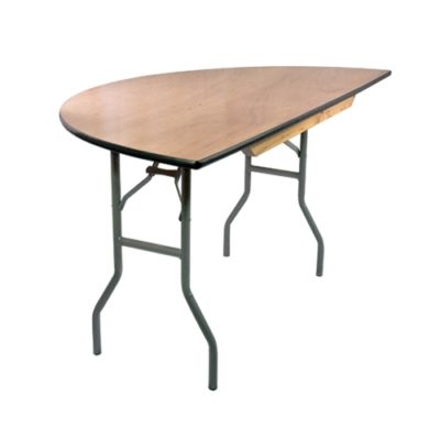 Half Round Wood Folding Table
